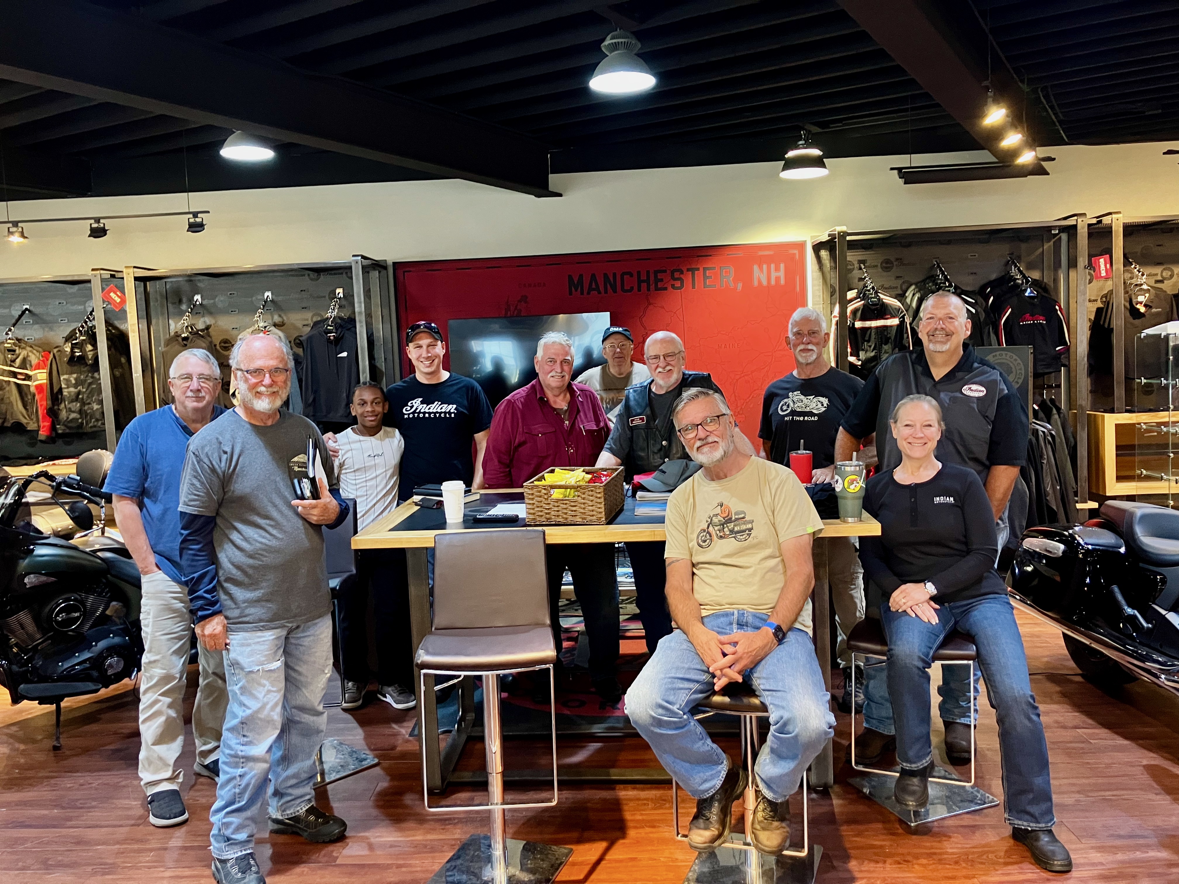 Photo of members at club meeting